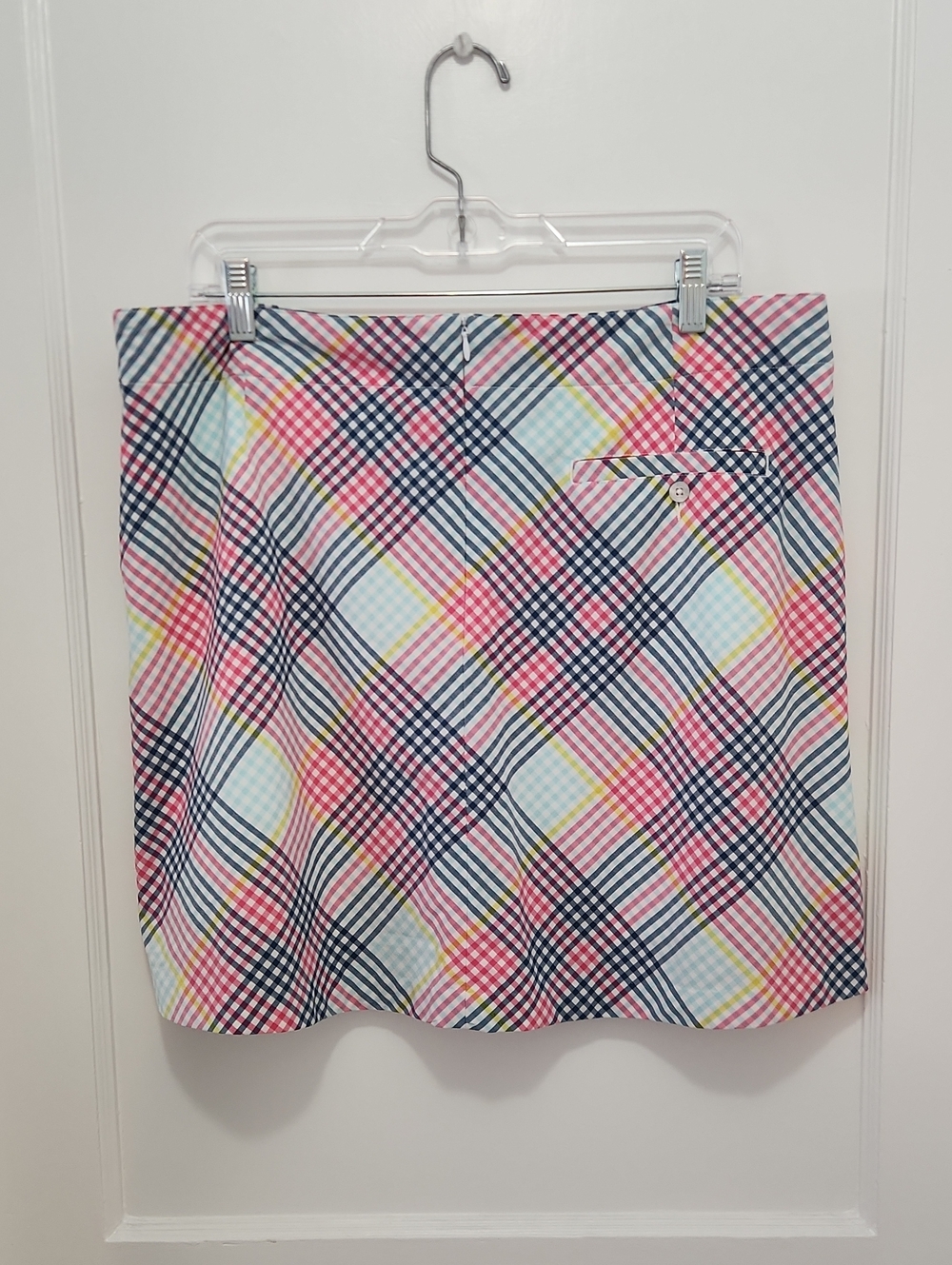 Lady Hagen Plaid Check Golf Skort Size 14 - Picture 2 of 11